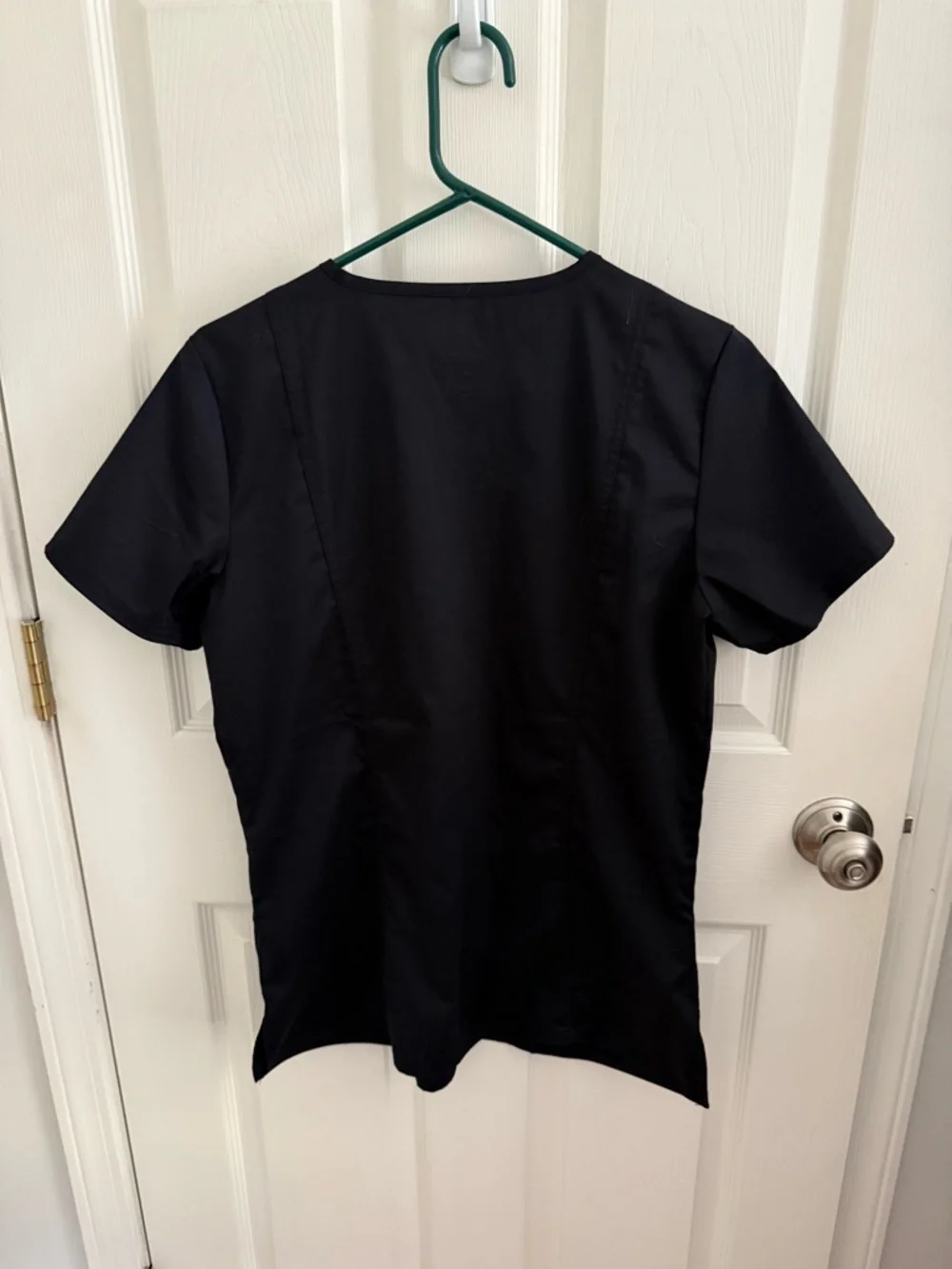 Cherokee Black V-Neck Workwear Scrub Top - Picture 3 of 3